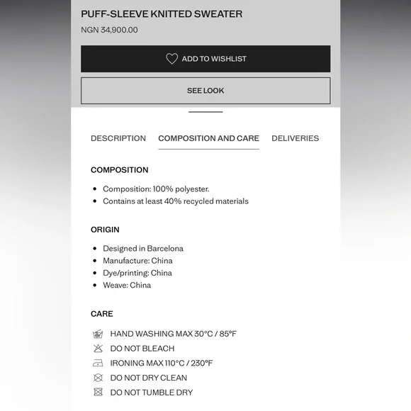 Mango Women’s Cream and White Puff Sleeve Knitted Sweater - Picture 10 of 15